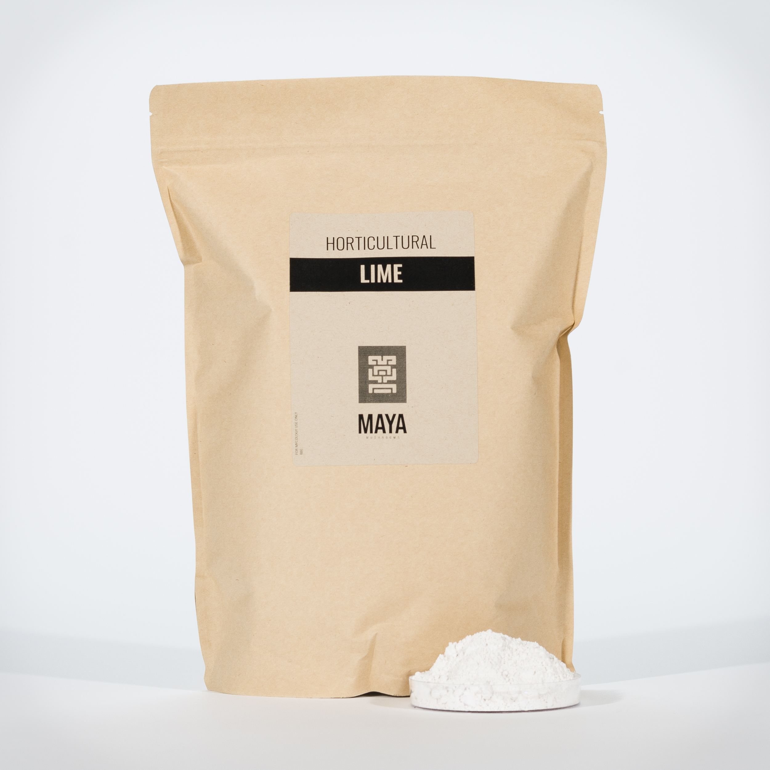 Powdered Horticultural Lime in Pouch - Front