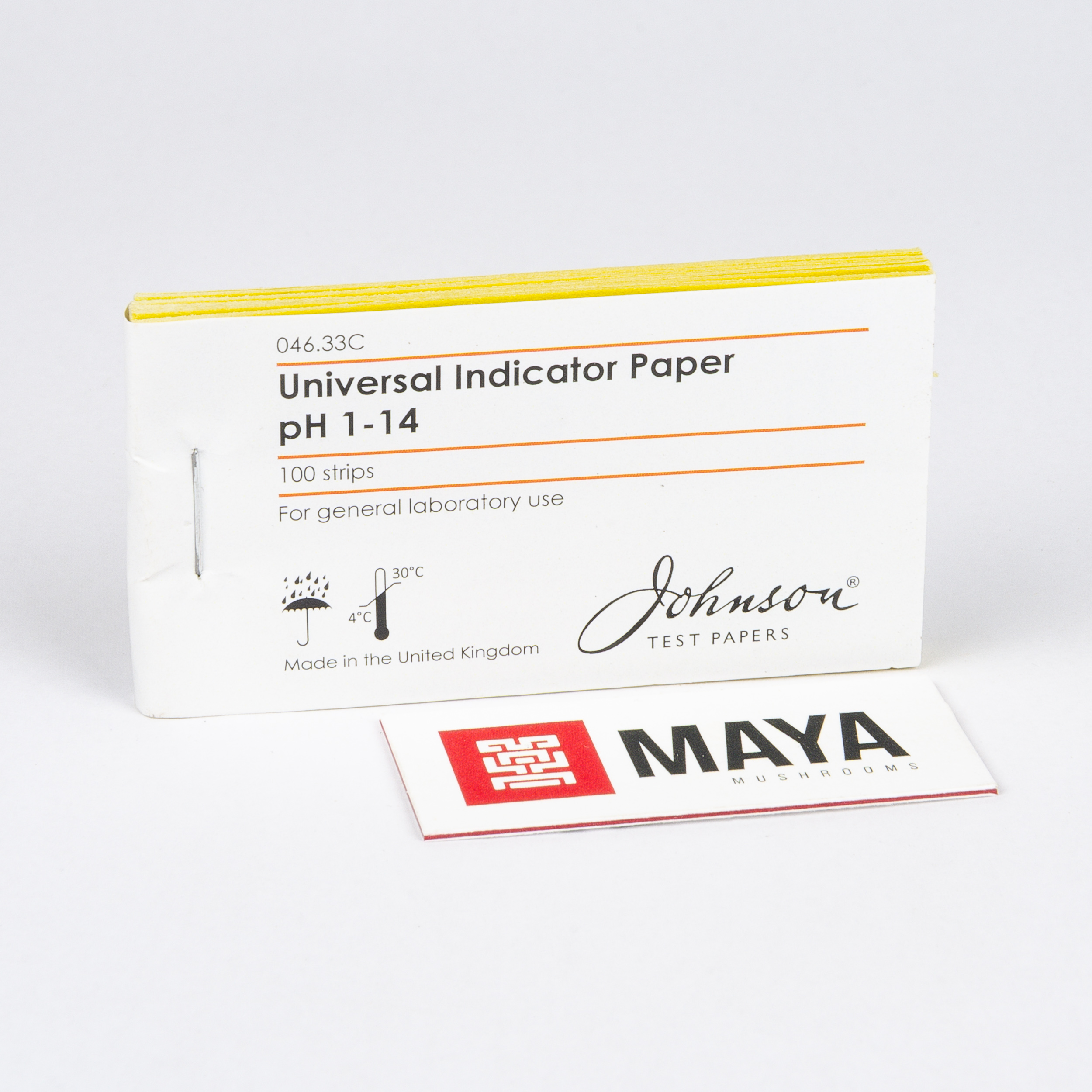 Johnson Universal Indicator Paper pH 1-14 Booklet Front