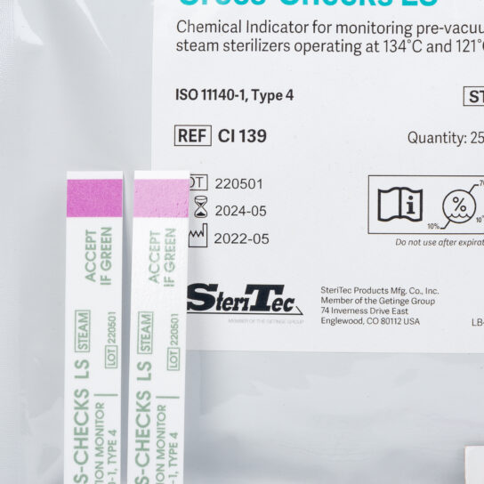Cross-Checks LS Steam Sterilisation Indicator Test Strips Closeups