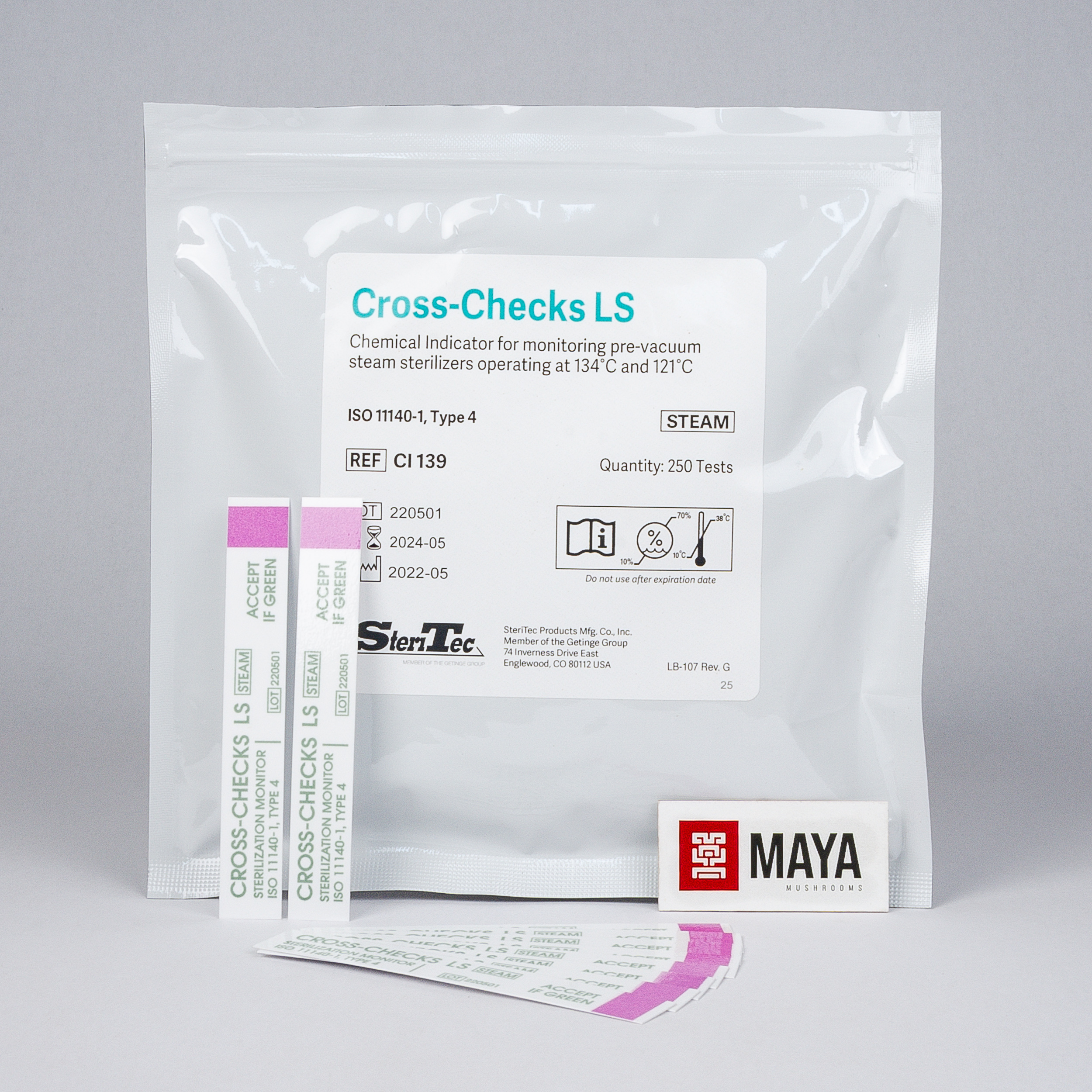 Cross-Checks LS Steam Sterilisation Indicator Test Strips