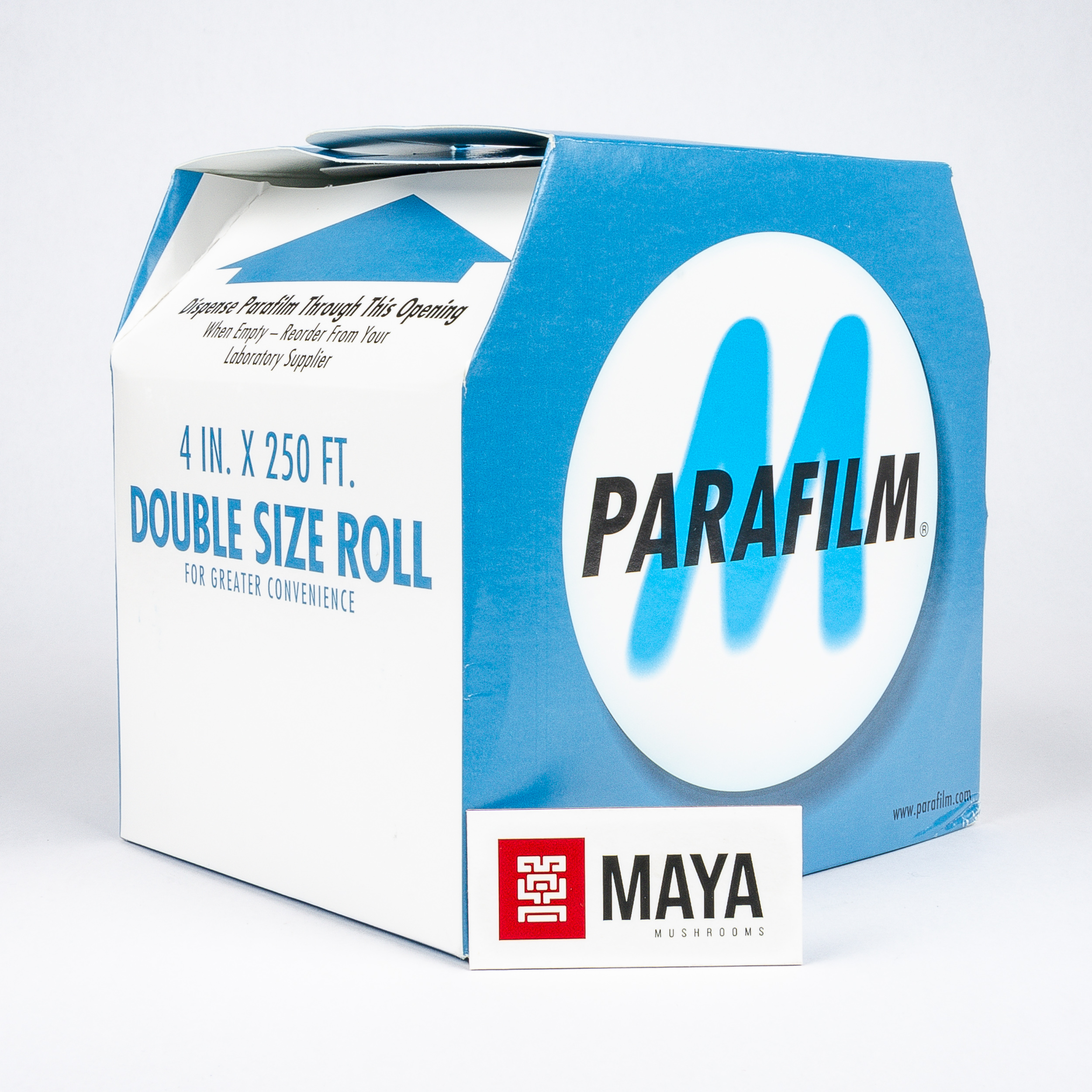 Parafilm 4-Inch Double Size Roll - angled side view
