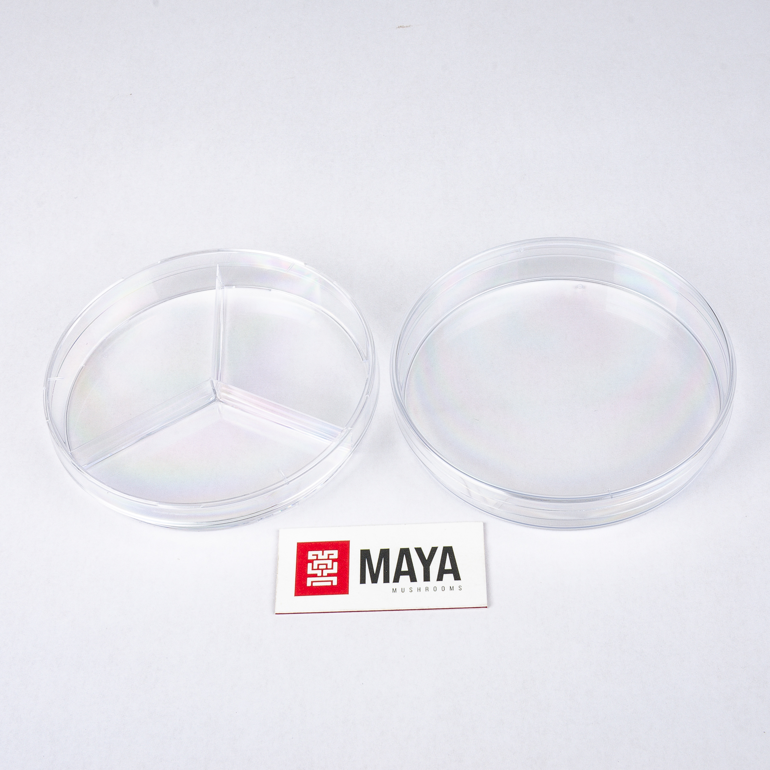 Petri Dishes, Triple Vent, Single and 3 Compartment Closeup