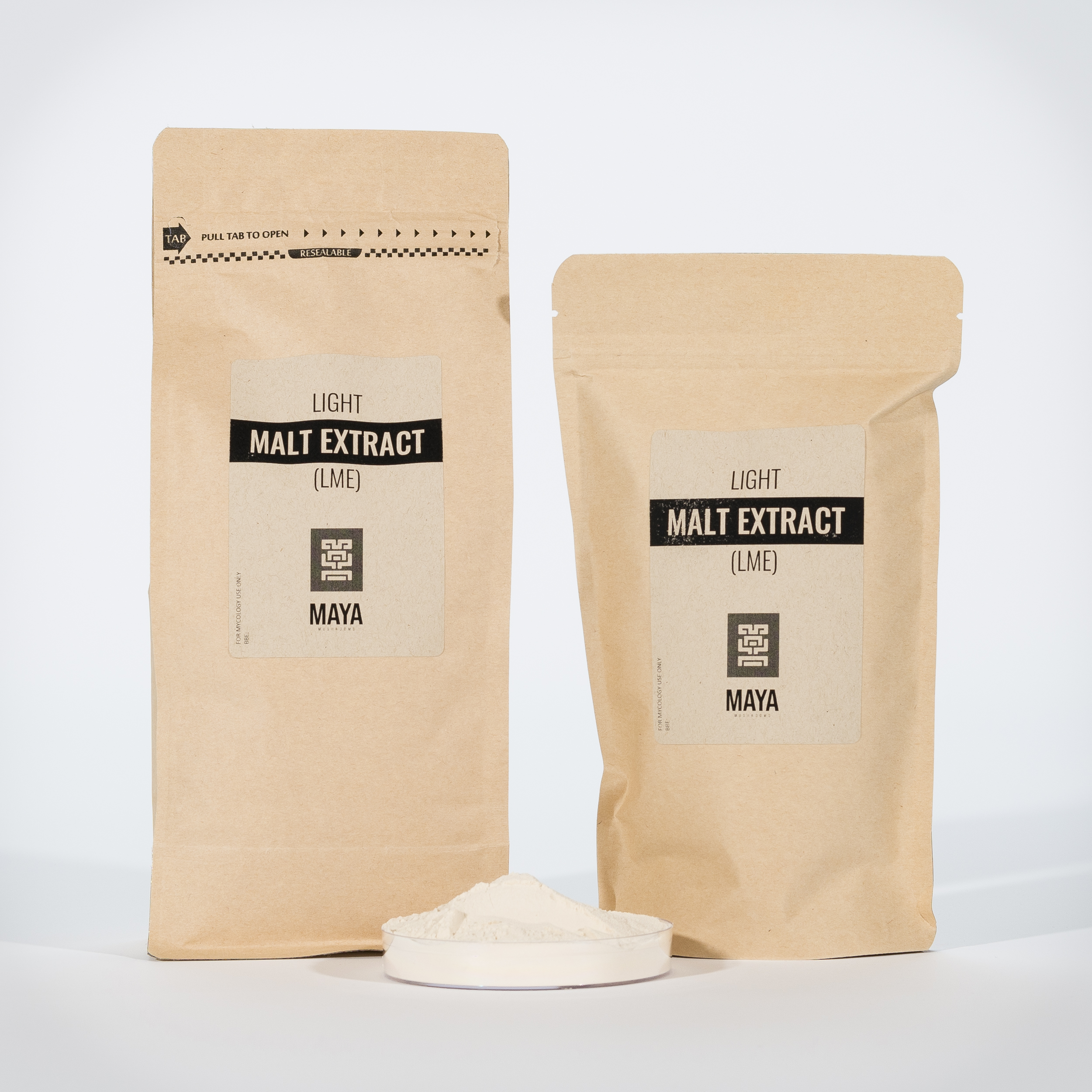 LME, Light Malt Extract in Medium and Small Pouch - Front