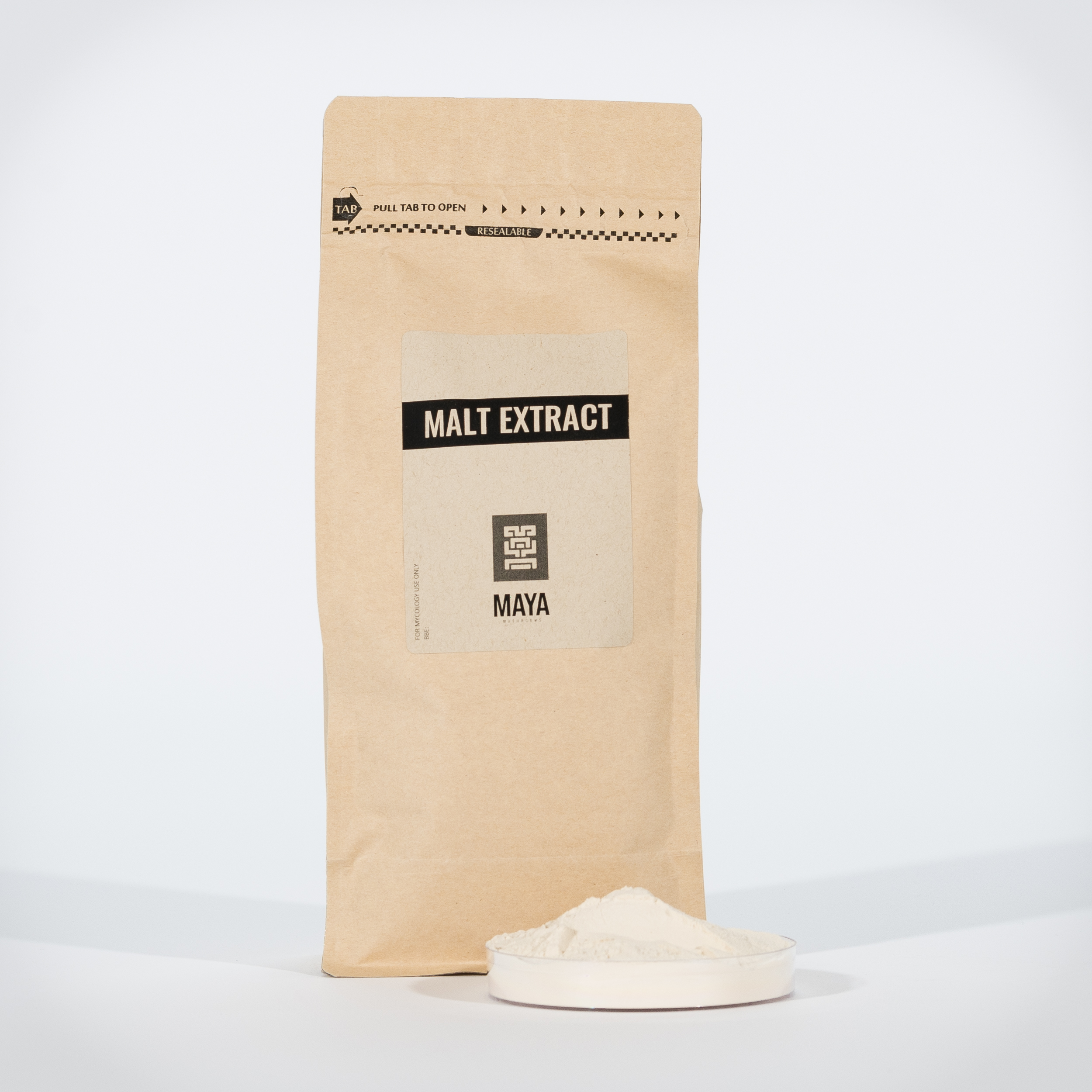 Powdered Malt Extract in Medium Pouch - Front