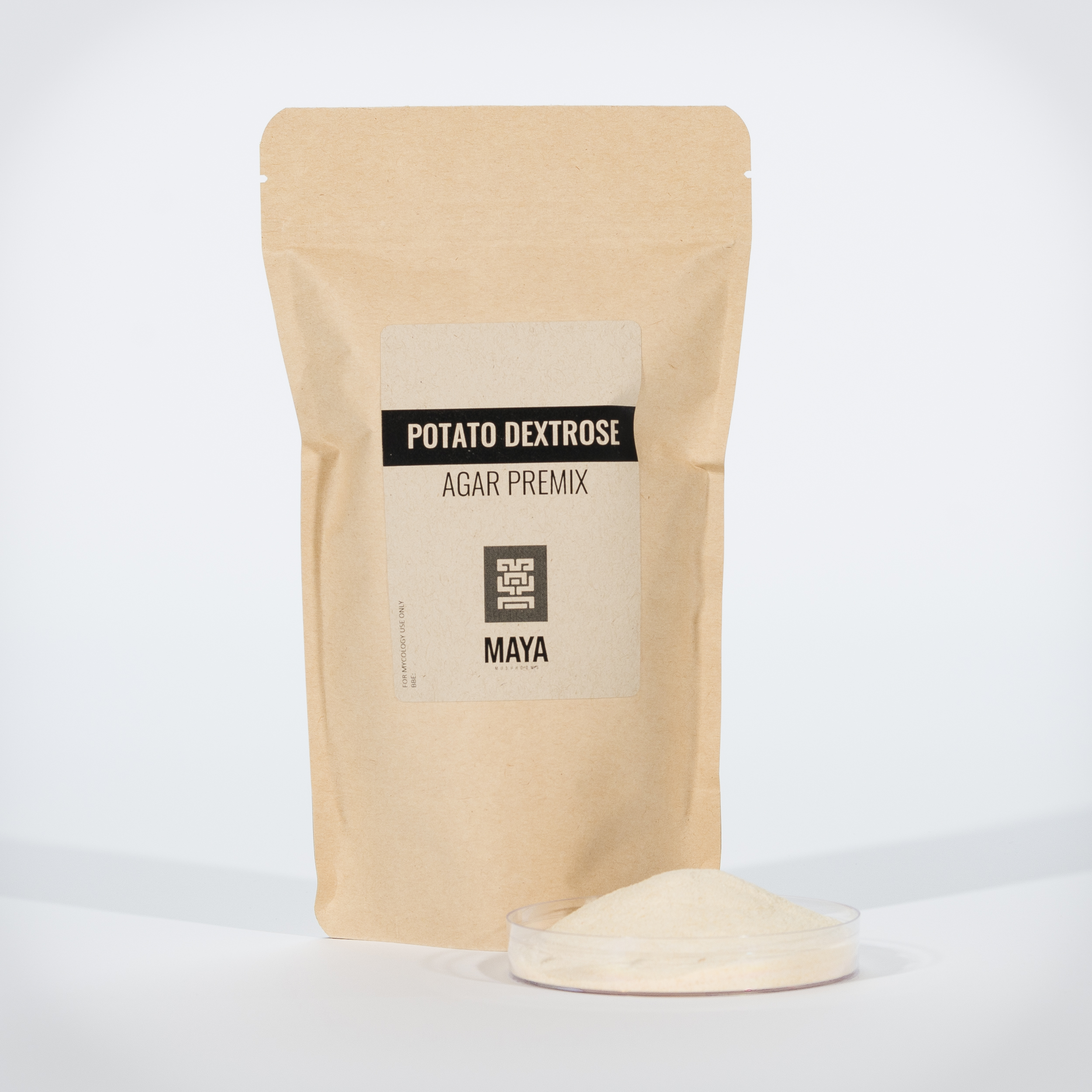 Powdered Potato Dextrose, Agar Premix in Small Pouch - Front